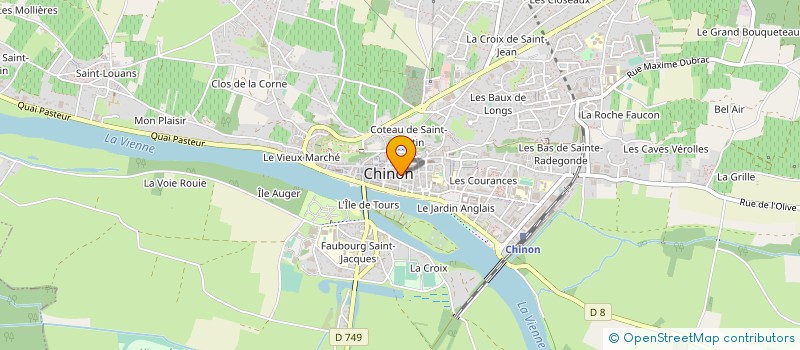 localisation de l'entreprise MONSIEUR PIERRE CARRON à CHINON