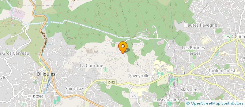 localisation de l'entreprise MONSIEUR PIERRE CARTEREAU  OLLIOULES