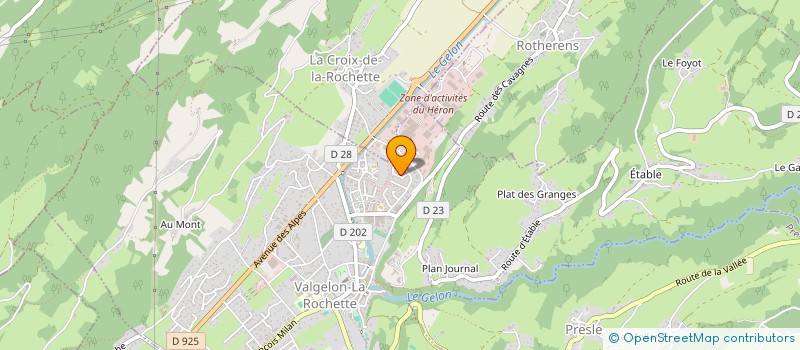 localisation de l'entreprise MONSIEUR PIERRE CARTIER-LANGE à VALGELON-LA ROCHETTE