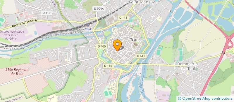 localisation de l'entreprise MONSIEUR PIERRE CASAGRANDE à TOUL