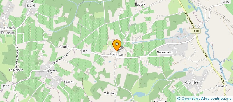 localisation de l'entreprise MONSIEUR PIERRE CASAGUANA  PERISSAC