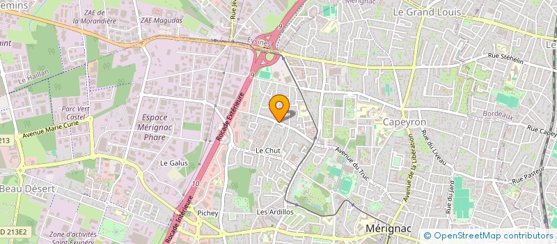 localisation de l'entreprise MONSIEUR PIERRE CASANOVA  MERIGNAC