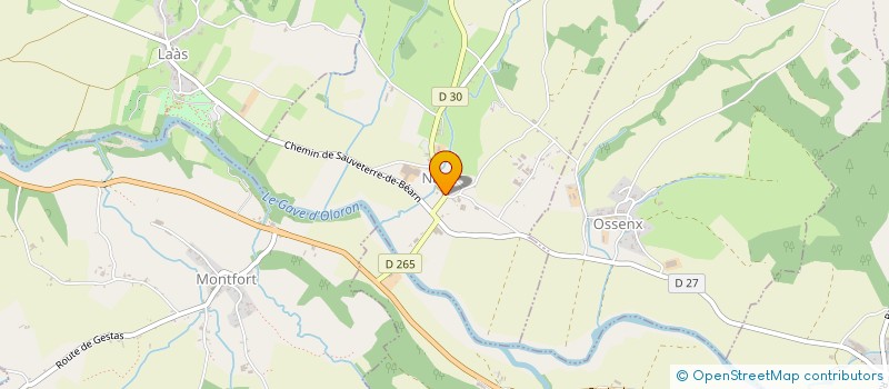 localisation de l'entreprise MONSIEUR PIERRE CASAUBIEILH  SUS