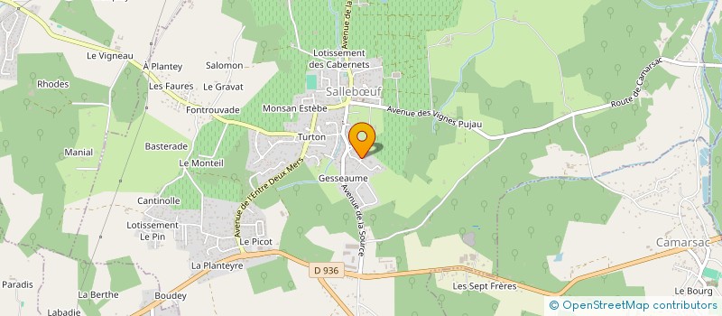 localisation de l'entreprise MONSIEUR PIERRE CASSAGNE  SALLEBUF