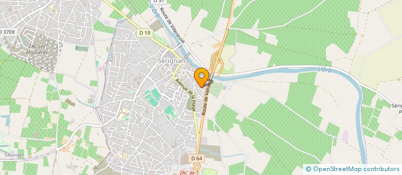 localisation de l'entreprise MONSIEUR PIERRE CASSAN  SERIGNAN