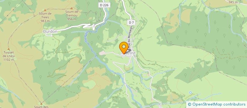 localisation de l'entreprise MONSIEUR PIERRE CASTAGNE  GAZOST