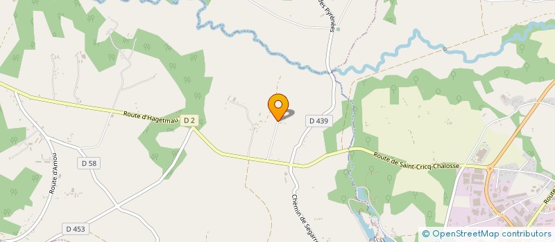 localisation de l'entreprise MONSIEUR PIERRE CASTAIGNOS  SAINT-CRICQ-CHALOSSE