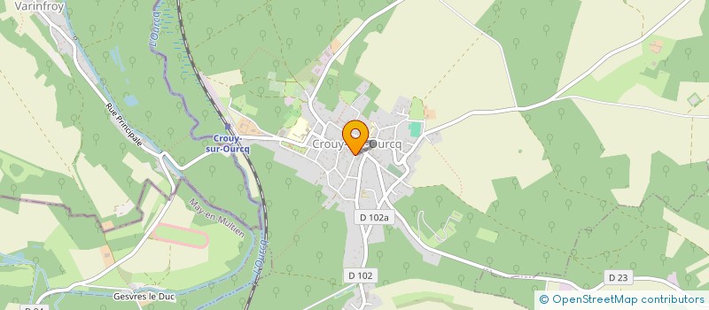 localisation de l'entreprise MONSIEUR PIERRE CASTAING  CROUY-SUR-OURCQ