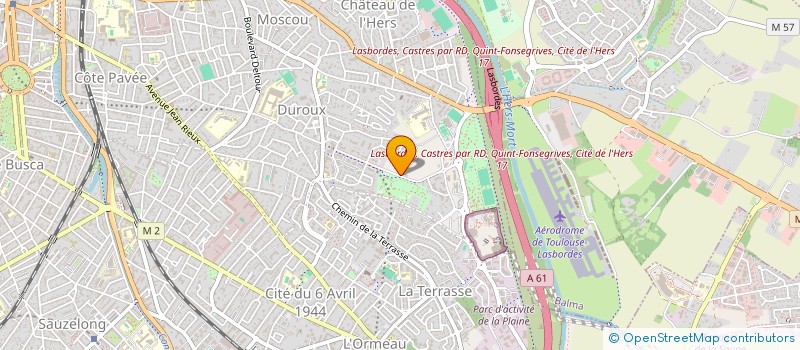 localisation de l'entreprise MONSIEUR PIERRE CASTAING à TOULOUSE
