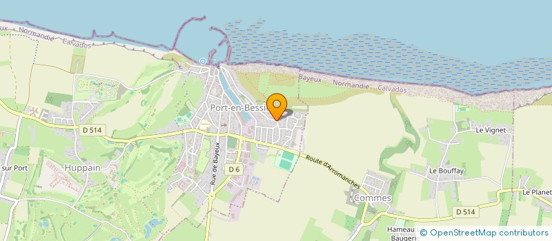 localisation de l'entreprise MONSIEUR PIERRE CASTEL  PORT-EN-BESSIN-HUPPAIN