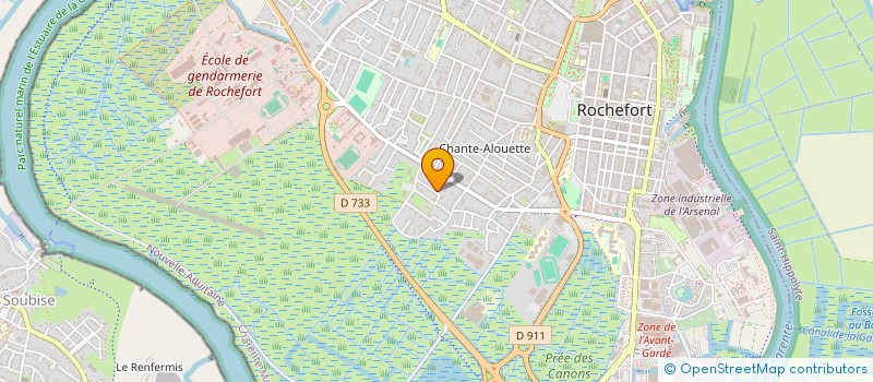 localisation de l'entreprise MONSIEUR PIERRE CASTOLI  ROCHEFORT