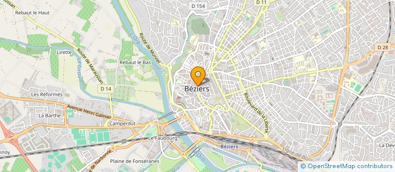localisation de l'entreprise MONSIEUR PIERRE CAUBERE à BEZIERS