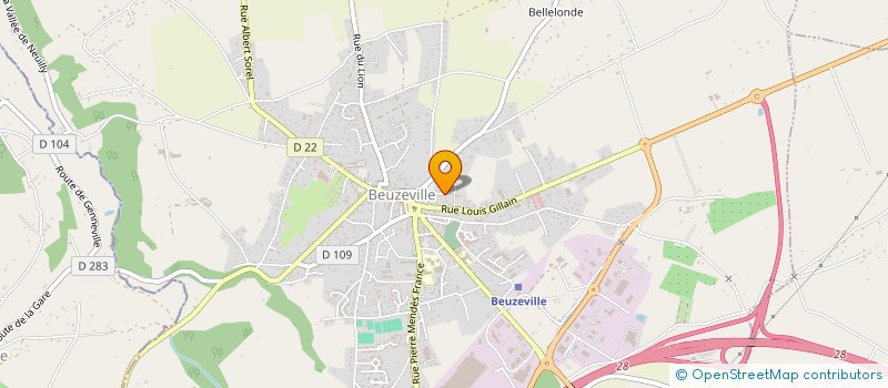 localisation de l'entreprise MONSIEUR PIERRE CAUCHE  BEUZEVILLE