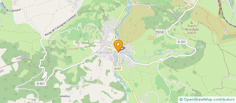 localisation de l'entreprise MONSIEUR PIERRE CAUDRELIER  CLAIRVAUX-D'AVEYRON