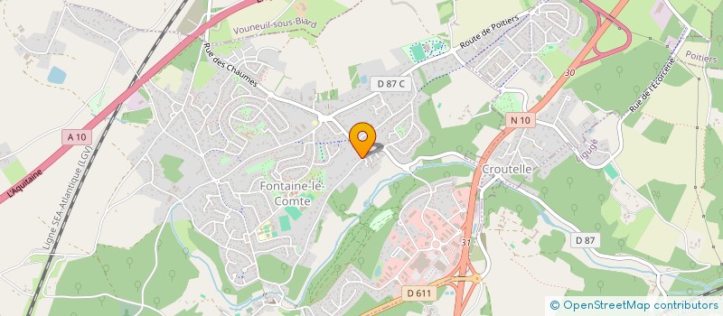 localisation de l'entreprise MONSIEUR PIERRE CAUMEIL  POITIERS