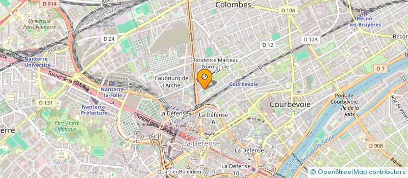 localisation de l'entreprise MONSIEUR PIERRE CAURET à COURBEVOIE