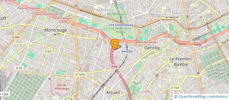 localisation de l'entreprise MONSIEUR PIERRE CAUSSANEL  GENTILLY