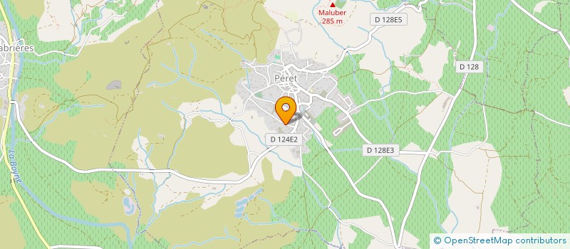 localisation de l'entreprise MONSIEUR PIERRE CAUVEL  PERET