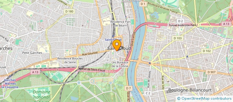 localisation de l'entreprise MONSIEUR PIERRE CAUVIN à SAINT-CLOUD