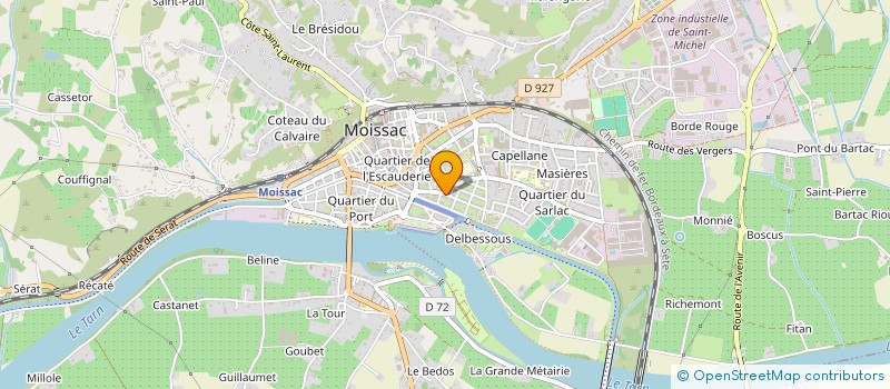 localisation de l'entreprise MONSIEUR PIERRE CAYRAC à MOISSAC
