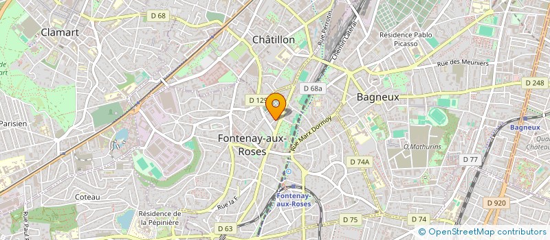 localisation de l'entreprise MONSIEUR PIERRE CAZAUX à FONTENAY-AUX-ROSES