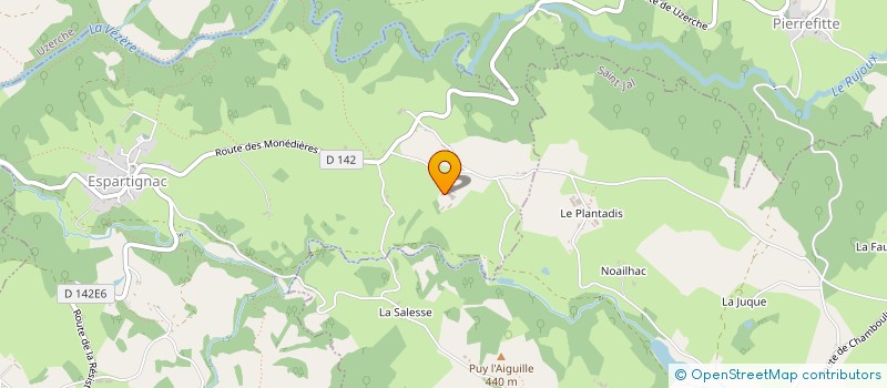 localisation de l'entreprise MONSIEUR PIERRE CAZES à ESPARTIGNAC