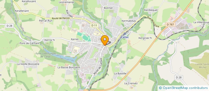 localisation de l'entreprise MONSIEUR PIERRE CAZOULAT  CALLAC