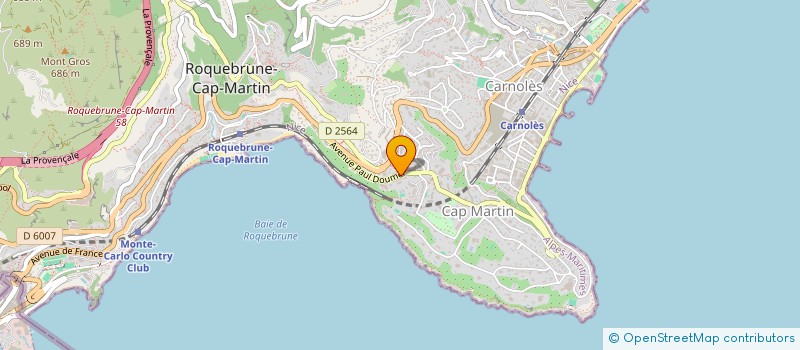 localisation de l'entreprise MONSIEUR PIERRE CECCOTI  ROQUEBRUNE-CAP-MARTIN