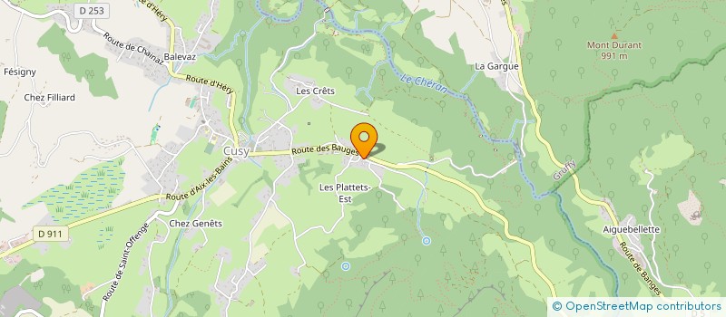 localisation de l'entreprise MONSIEUR PIERRE CECILLE  CUSY