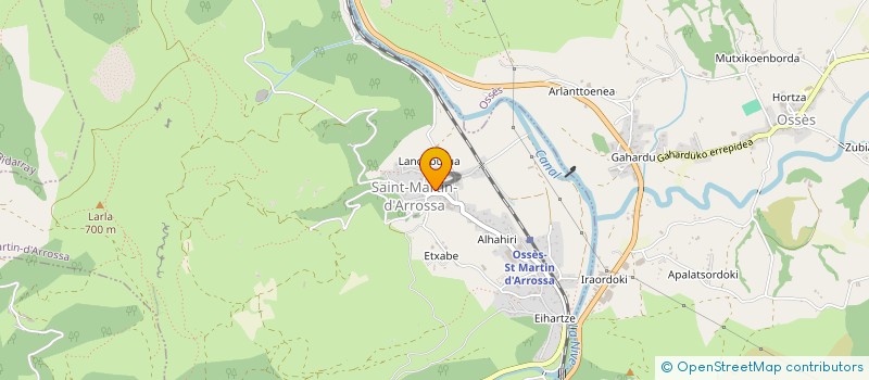 localisation de l'entreprise MONSIEUR PIERRE CEDARRY  BIDARRAY