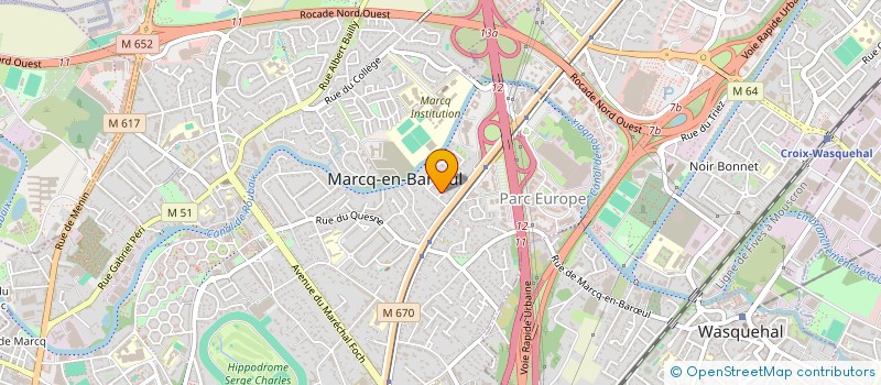 localisation de l'entreprise MONSIEUR PIERRE-CESAR DUROYON à MARCQ-EN-BARŒUL