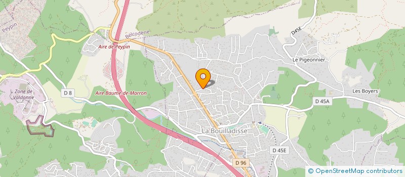 localisation de l'entreprise MONSIEUR PIERRE CHABAUD  LA BOUILLADISSE