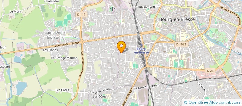 localisation de l'entreprise MONSIEUR PIERRE CHABAUD à BOURG-EN-BRESSE