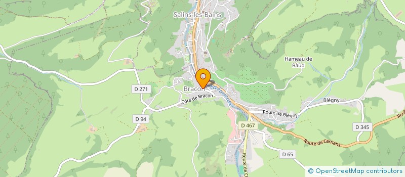 localisation de l'entreprise MONSIEUR PIERRE CHABOD  ABERGEMENT-LES-THESY