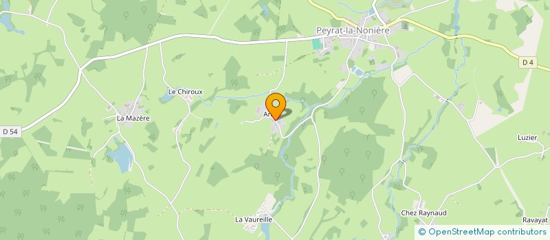 localisation de l'entreprise MONSIEUR PIERRE CHABREDIER à PEYRAT-LA-NONIERE