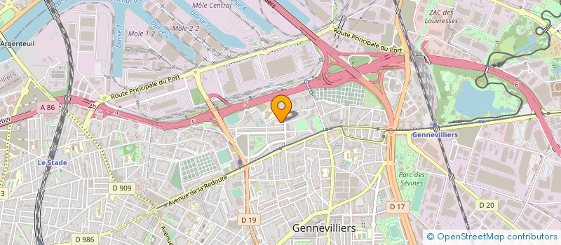 localisation de l'entreprise MONSIEUR PIERRE CHABRU  GENNEVILLIERS