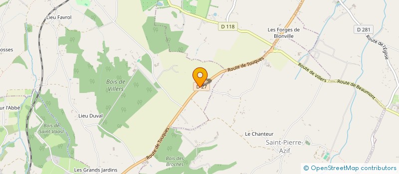 localisation de l'entreprise MONSIEUR PIERRE CHAIGNON à SAINT-VAAST-EN-AUGE