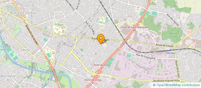 localisation de l'entreprise MONSIEUR PIERRE CHAILLOT  VERTOU