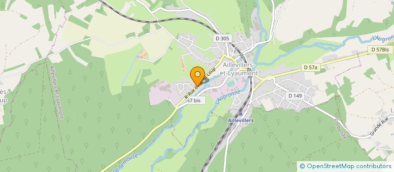 localisation de l'entreprise MONSIEUR PIERRE CHAISE  AILLEVILLERS-ET-LYAUMONT