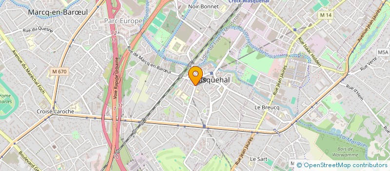 localisation de l'entreprise MONSIEUR PIERRE CHALAMETTE  WASQUEHAL