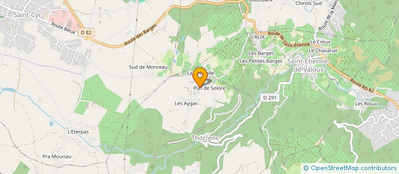 localisation de l'entreprise MONSIEUR PIERRE CHALEAT  PEYRAUD