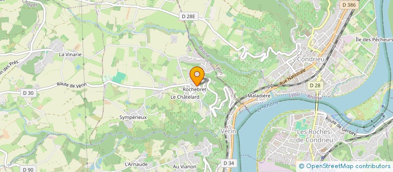 localisation de l'entreprise MONSIEUR PIERRE CHAMBON  VERIN