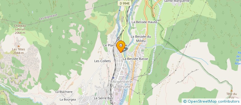 localisation de l'entreprise MONSIEUR PIERRE CHAMINAS  L'ARGENTIERE-LA-BESSEE