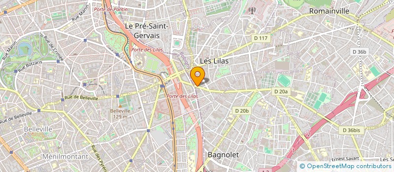 localisation de l'entreprise MONSIEUR PIERRE CHAMPEIX à LES LILAS