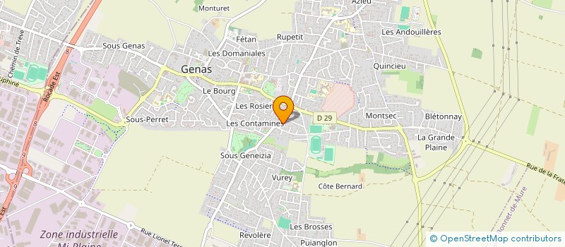 localisation de l'entreprise MONSIEUR PIERRE CHAMPION  GENAS