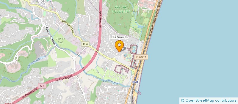 localisation de l'entreprise MONSIEUR PIERRE CHANAL  ANTIBES