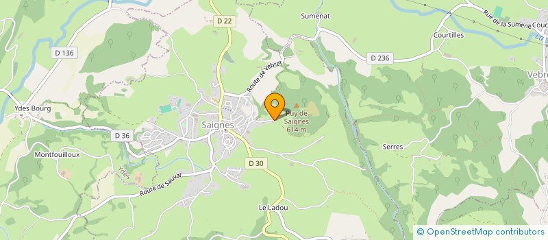 localisation de l'entreprise MONSIEUR PIERRE CHANET à SAIGNES