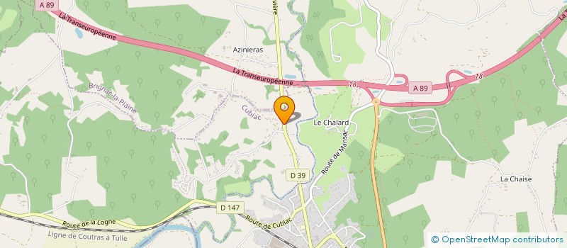 localisation de l'entreprise MONSIEUR PIERRE CHANTALAT  CUBLAC