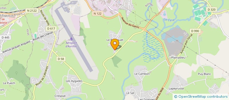 localisation de l'entreprise MONSIEUR PIERRE CHANUT à ARPAJON-SUR-CERE