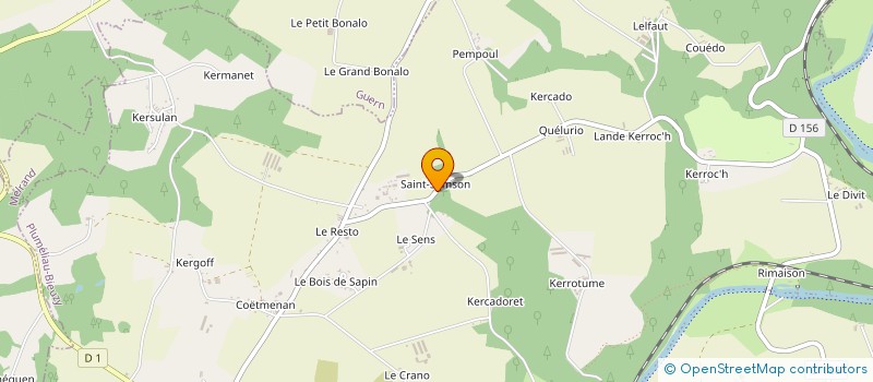 localisation de l'entreprise MONSIEUR PIERRE CHAPELLE  PLUMELIAU-BIEUZY